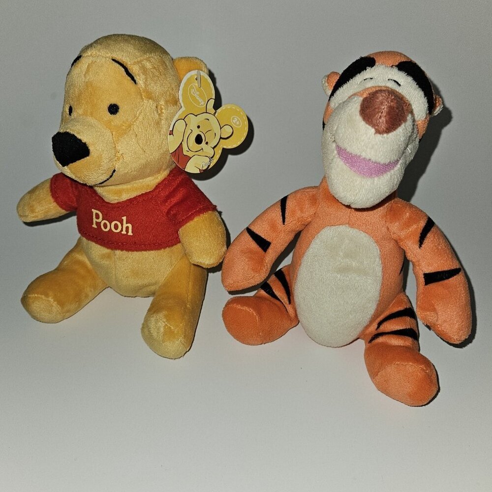Winnie the Pooh Tigger Plush Lot Disney Just Play Stuffed Animal Toy